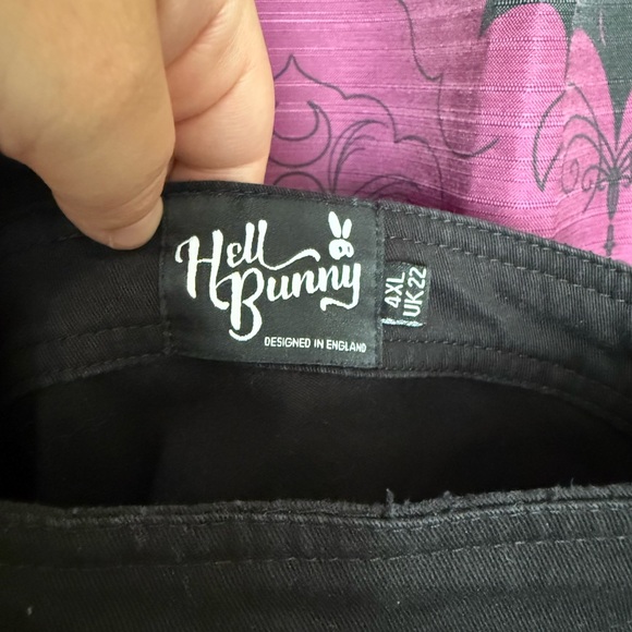 HellBunny Miss Muffet Pinafore Dress - Picture 4 of 6